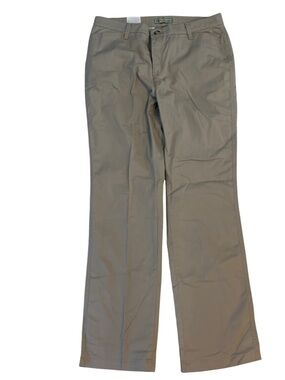 Riders by Lee Khaki Pants Women Size 12M Instantly Slims You Straight Leg NWT